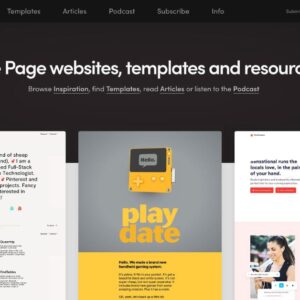 one page web design service